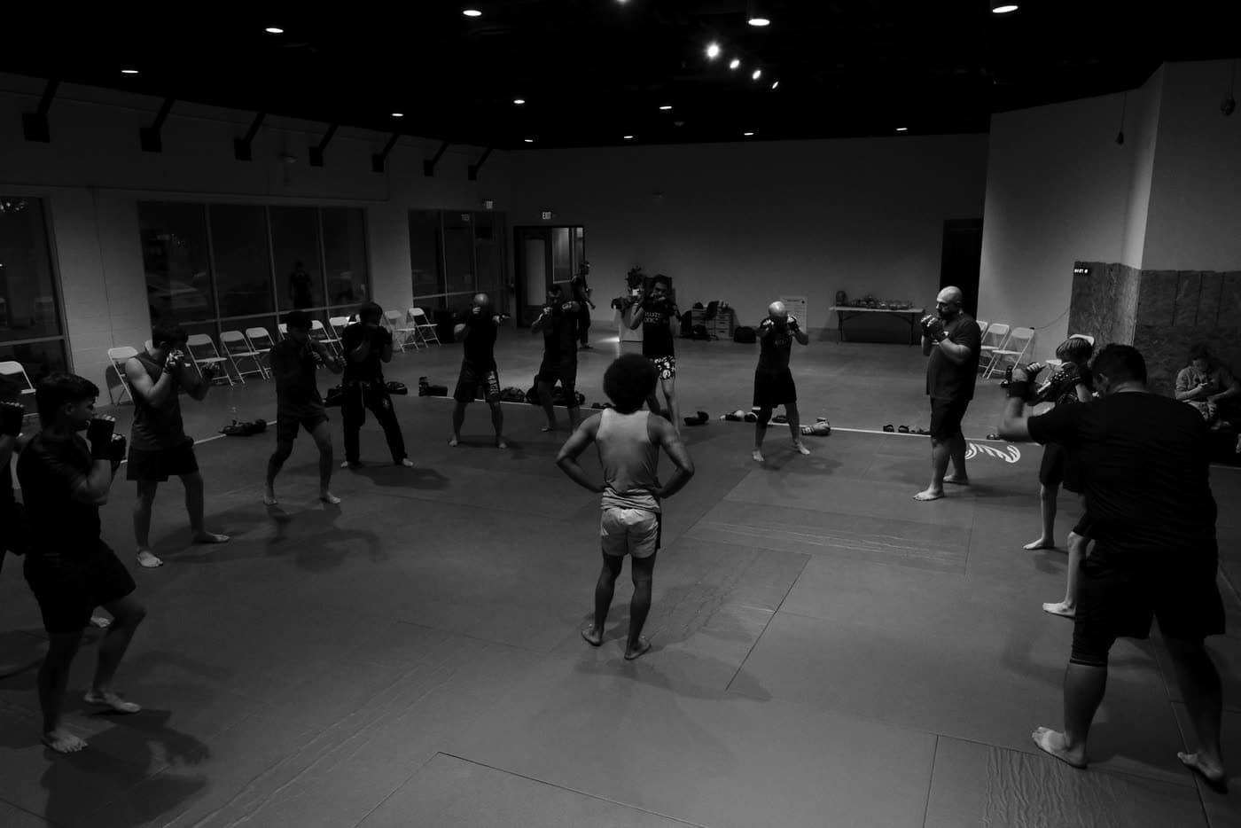 Kickboxing striking training at Ares Peoria